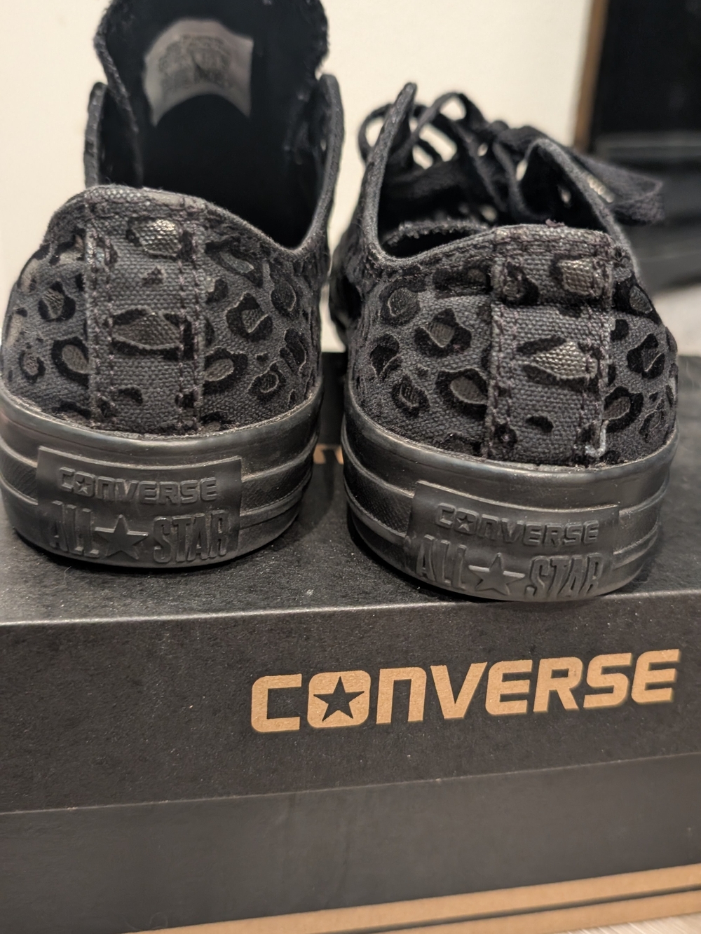 Converse Kids' Black Low-Top Lace-Up Sneakers - Picture 3 of 9